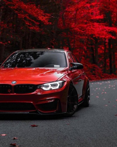 Спортивная BMW В Красном цвете