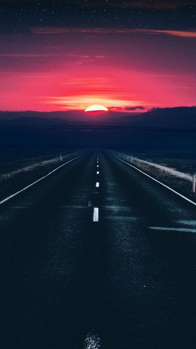 Дорога закат