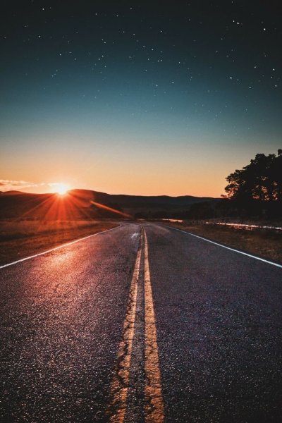 Дорога закат