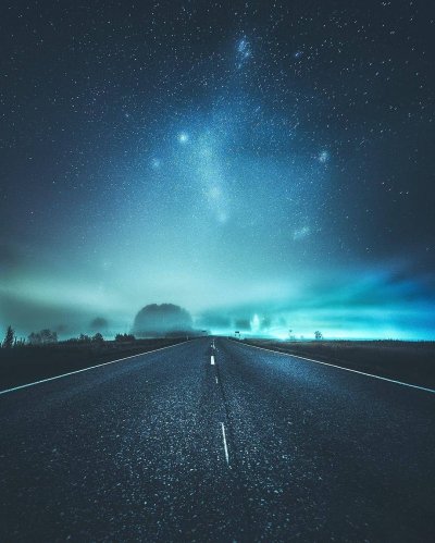 Звездное небо дорога