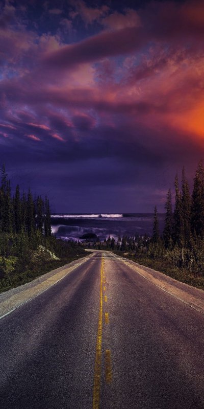 Дорога закат