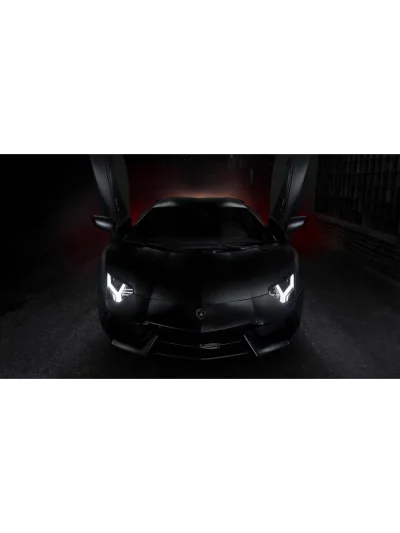 Ламборджини авентадор черный