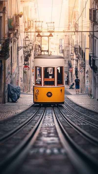 Красивый трамвай