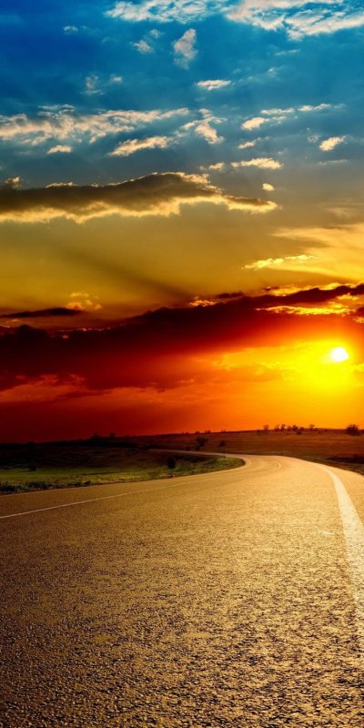 Дорога закат