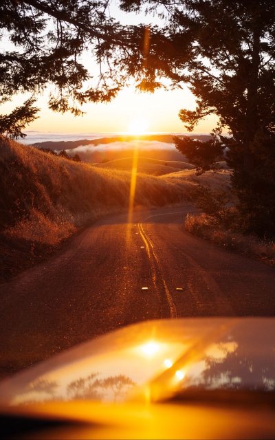 Дорога закат