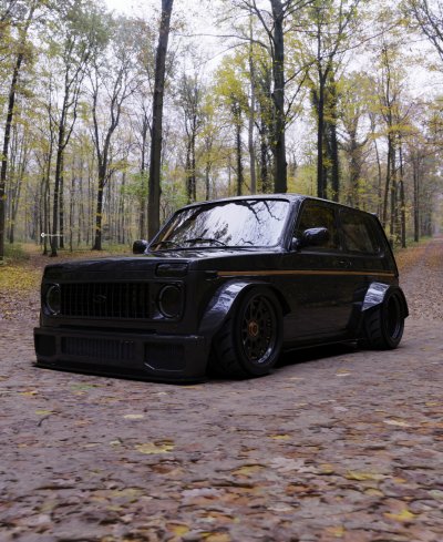 Заниженная Нива 2121