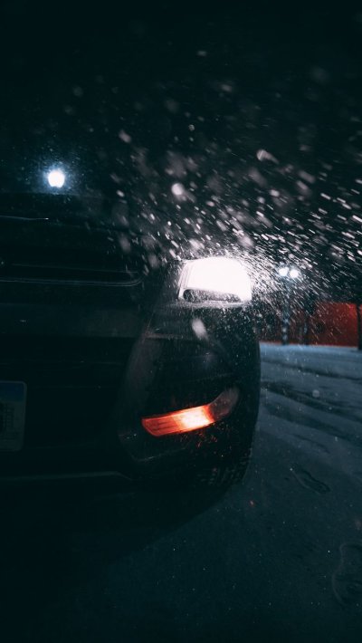 Машина зима ночь