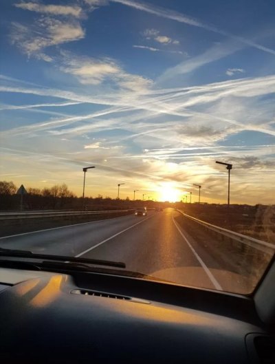 Красивый вид из машины