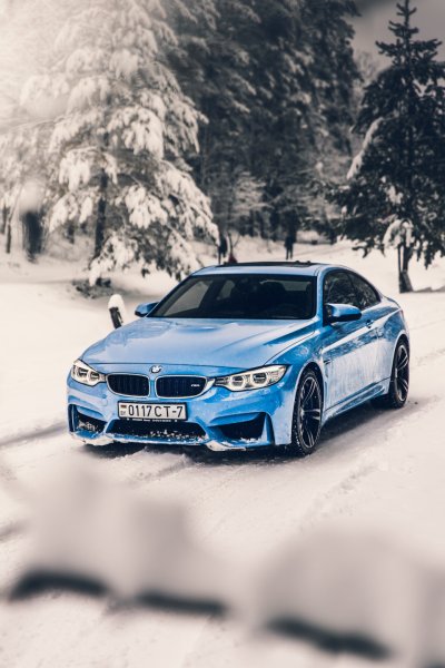 БМВ зимой