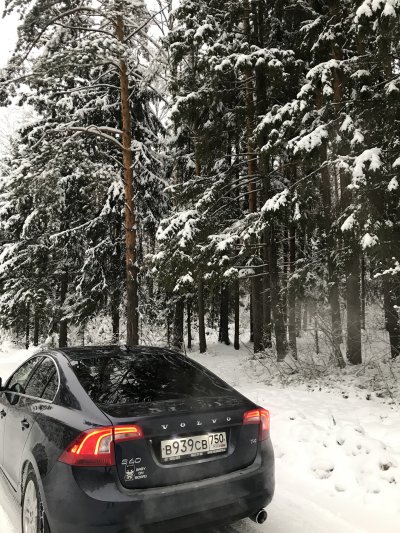 Вольво зимой