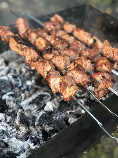 Шашлык на мангале