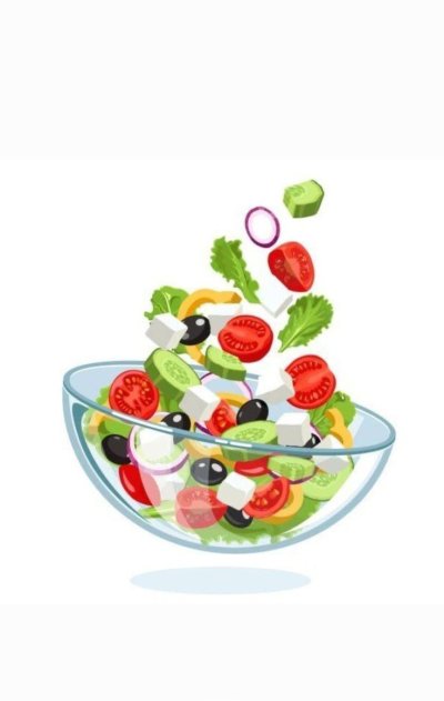 Греческий салат рисунок