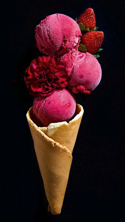 Красное мороженое