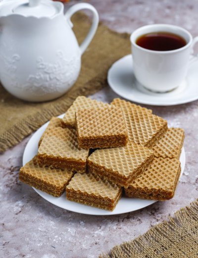 Кофе и вафли