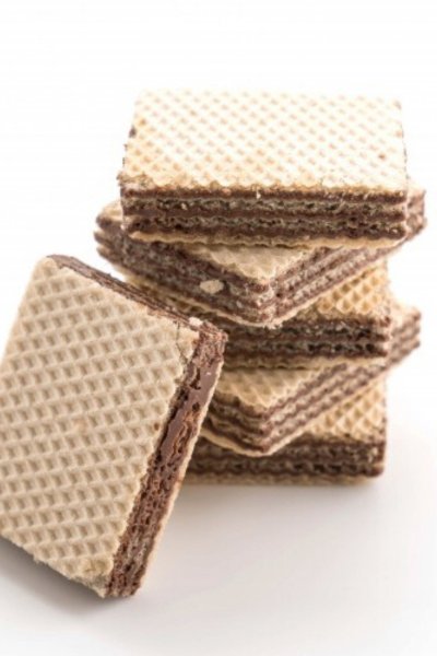 Шоколадные вафли Top view