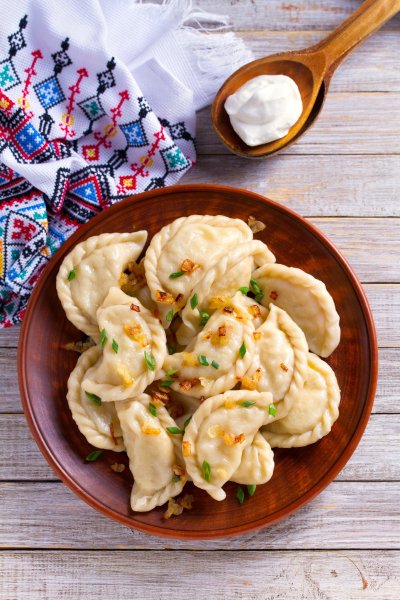 Фасоль в варениках