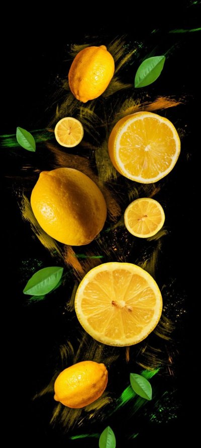 Обои с лимонами