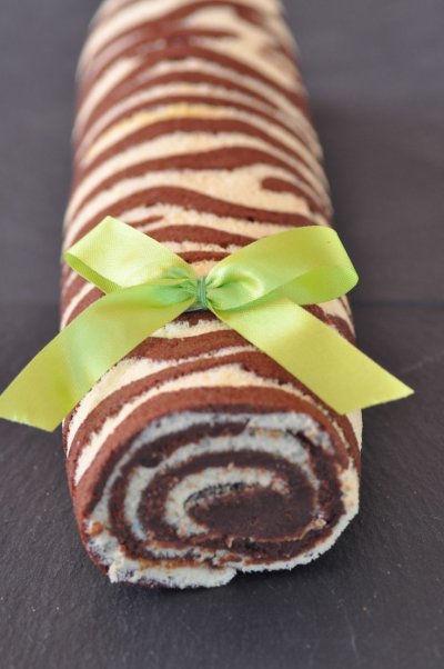 Рулет Зебра бисквитный