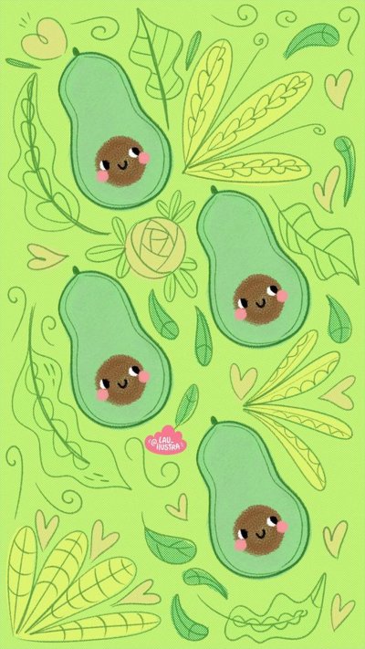 Милое авокадо обои