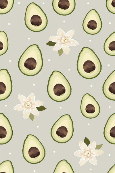 Авокадо на черном фоне