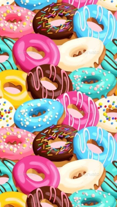 Пончики фон