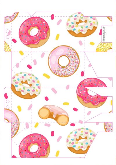 Паттерн пончики вектор