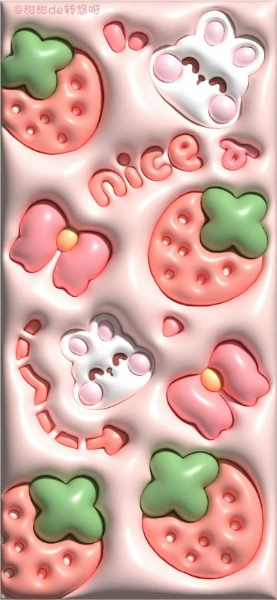 Объёмные обои на телефон милые