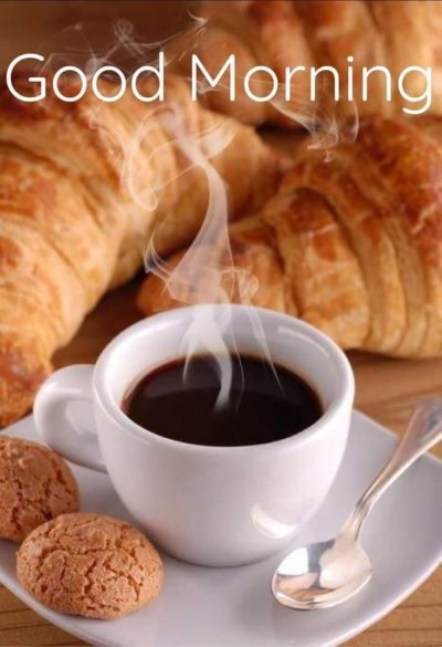 Кофе и круассан