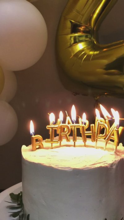 Торт на день рождения Эстетика