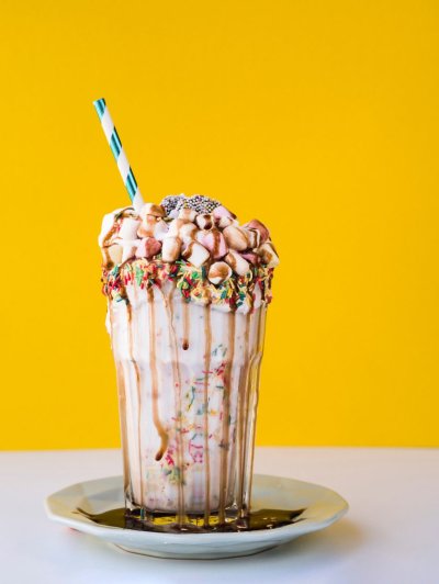Milkshake background
