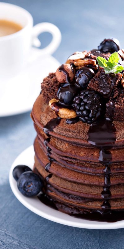 Красивый шоколадный торт