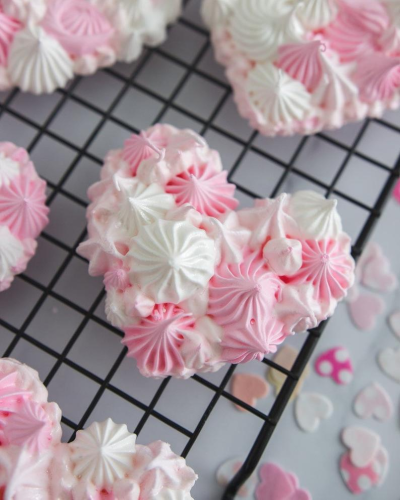 Меренги сердечки на палочке