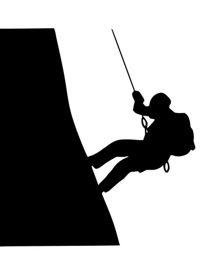 Скалолаз силуэт