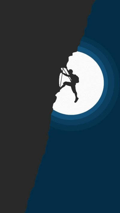 Скалолаз силуэт