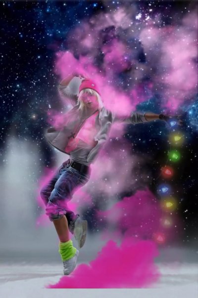 Световой эффект для коллажа