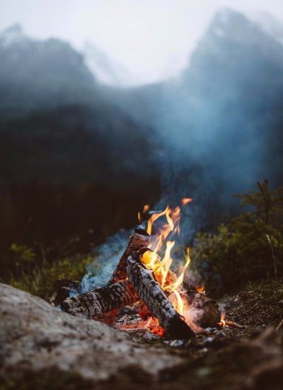 Поход костер