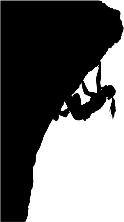 Альпинист силуэт