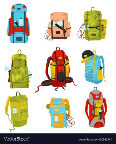 Туристический рюкзак вектор
