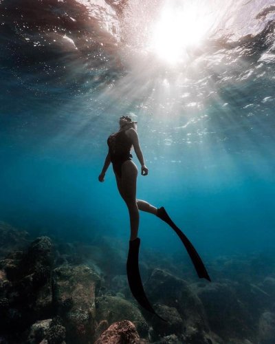 Алессия Зеккини фридайвинг