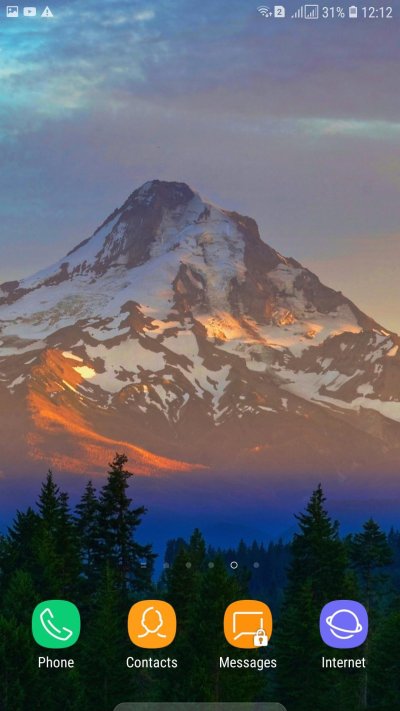 Закат в горах