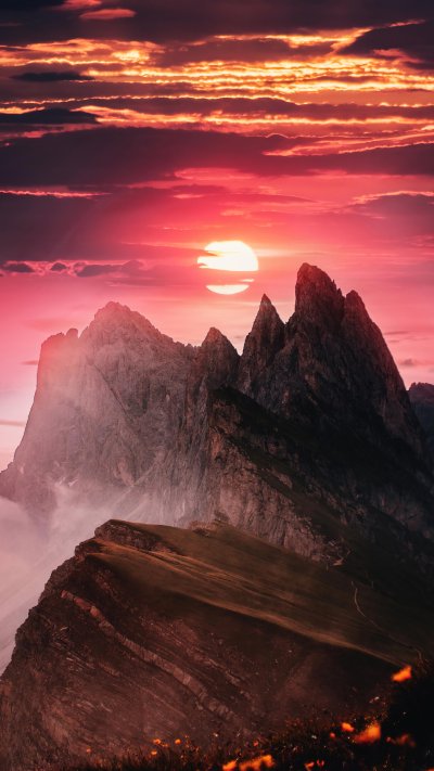 Закат в горах