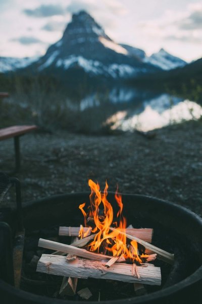 Костер в горах