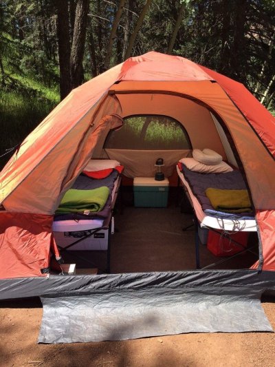 Обустройство палатки