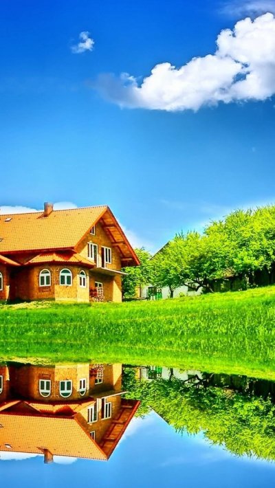 Красивые дома на природе