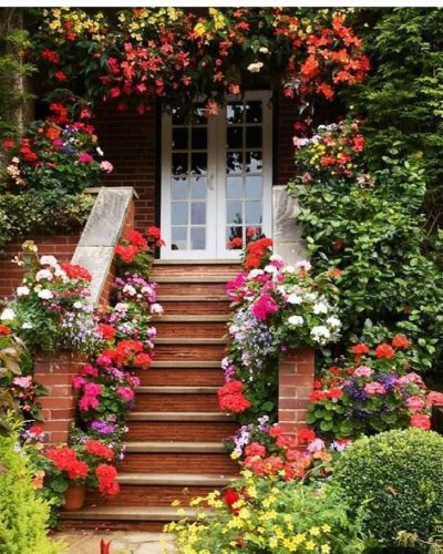 Домик в цветах