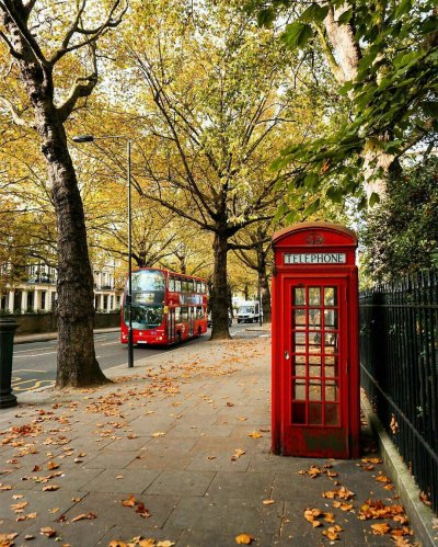 Лондон осенью улицы Кебби