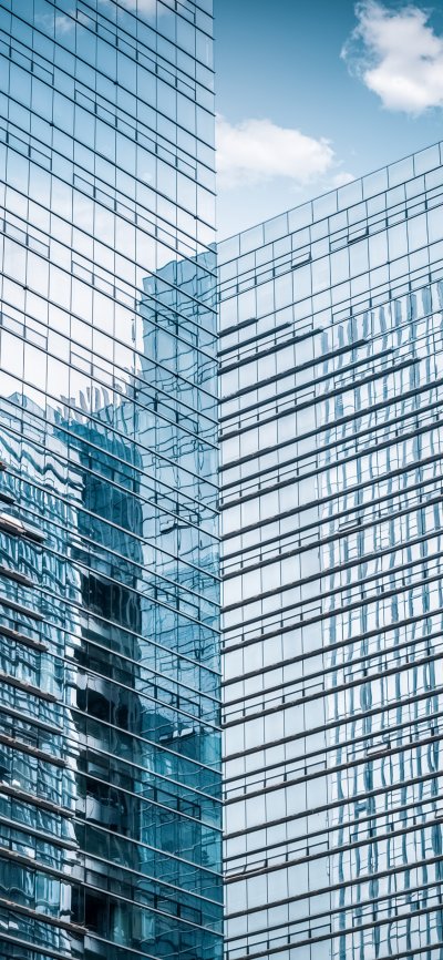 Стеклянные многоэтажки