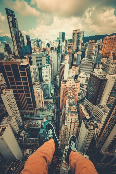 Красивый вид на небоскребы