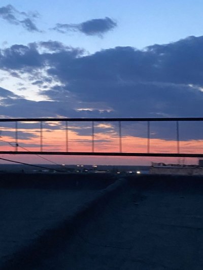 Закат на крыше