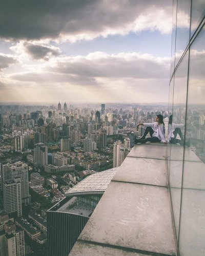 Крыша небоскреба Нью Йорк край